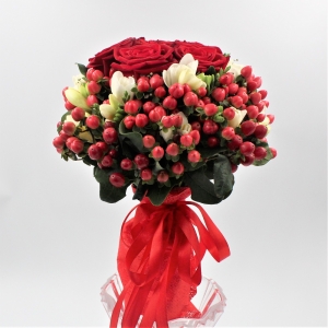 Bouquet Rose e Ipericum