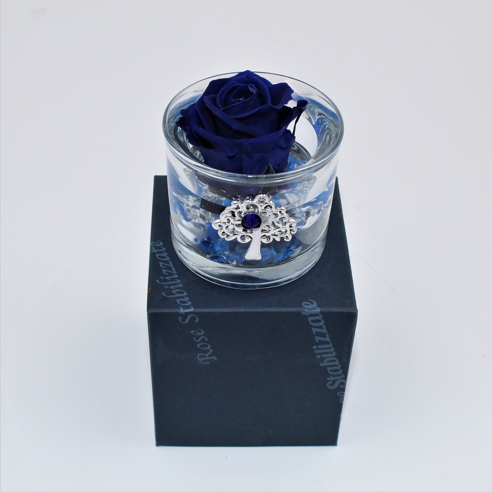 Rosa Stabilizzata Crystal Cylinder