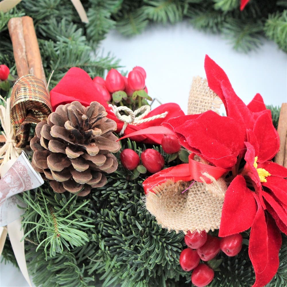 Ghirlanda Natalizia Rossa Dett SX